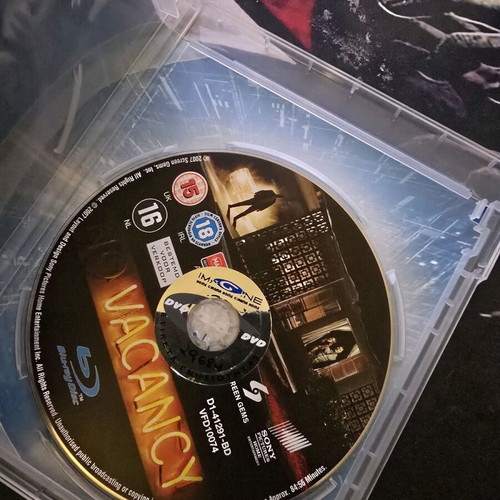 Vacancy 2007 Blu-ray movie used, Greek subtitles