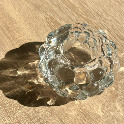Orrefors Hallon candle holders set of 2 like new, 92mm