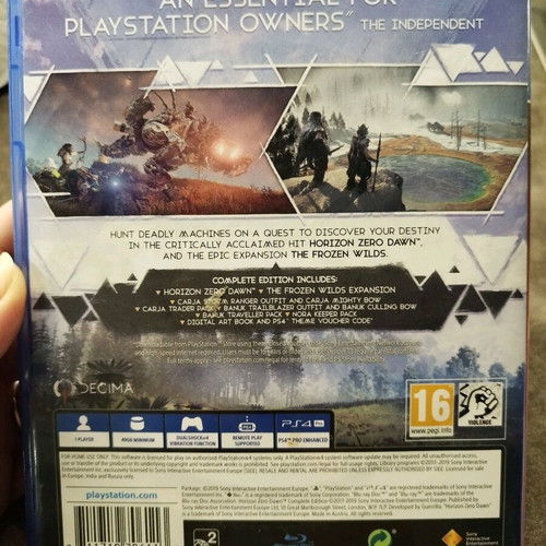 Horizon Zero Dawn Complete Edition PS4 game like new