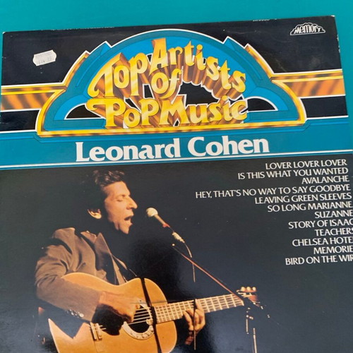 Top Artists of Pop Music Leonard Cohen record used