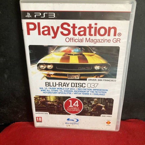 PlayStation 3 disk with 10 playable demos used