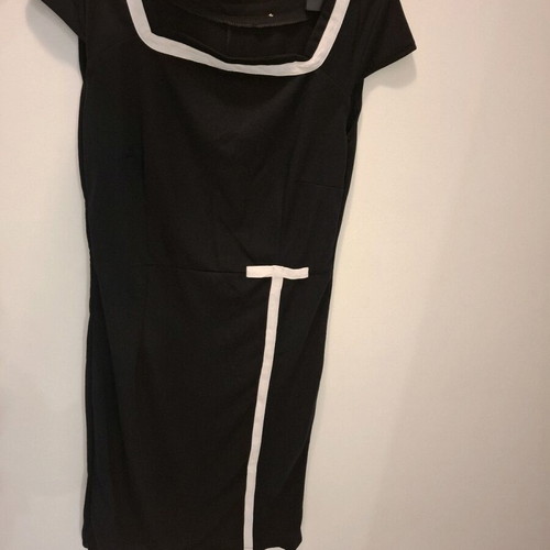Black and white women's dress like new, size S