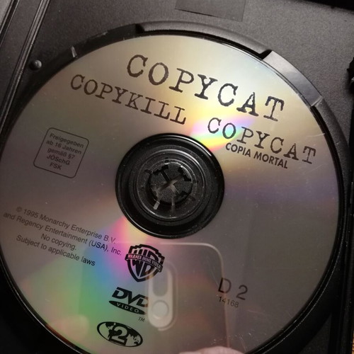 Copycat DVD used with Greek subtitles