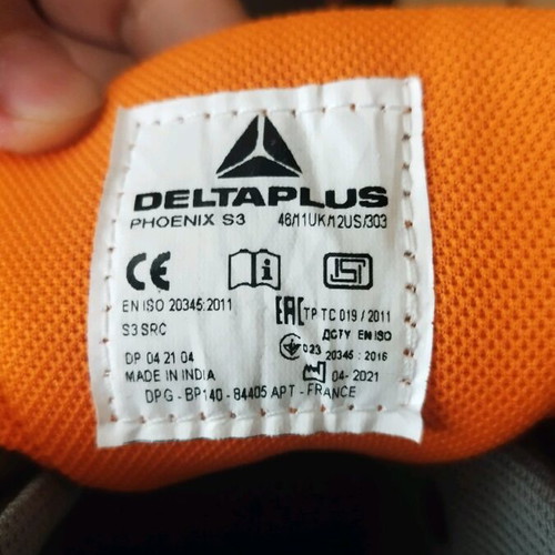 Delta Plus S3 work shoes new size 46 black orange