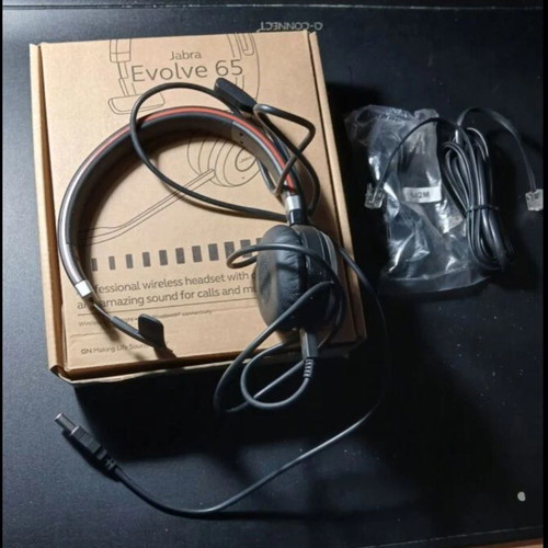 Jabra Evolve 65 wired professional headphones new