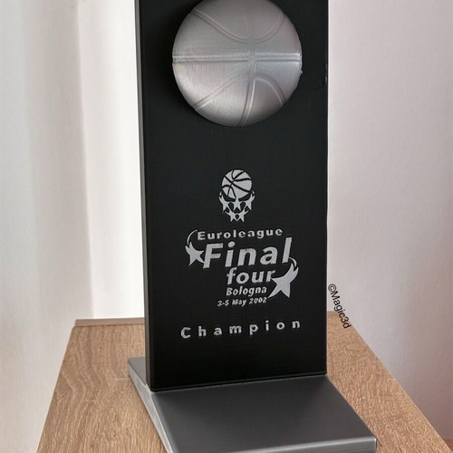 Κύπελλο Final Four 2002 Euroleague κατασκευασμένο με 3d εκτυπωτή