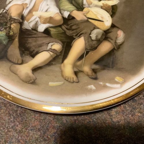 Murillo Fine Bone China England Platter with The Beggar Boys Design