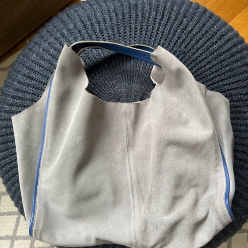 Park House gray leather shoulder bag used