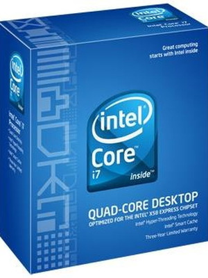 Intel i7-940 processor used, 2.93 GHz, LGA 1366