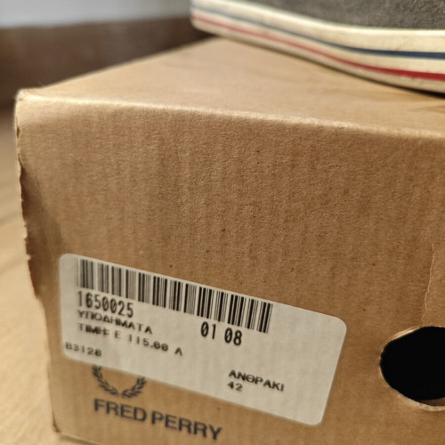 Fred Perry Kingston Suede men's shoes size 42 like new, blue