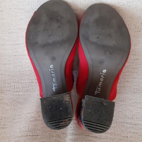 Tamaris sandals like new, red multicolor, size 36