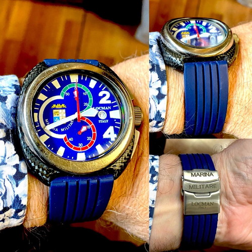 Locman Chronograph Marina Military Titanium watch used