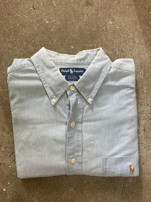 Ralph Lauren The Big Shirt Oxford blue long sleeve shirt, XL