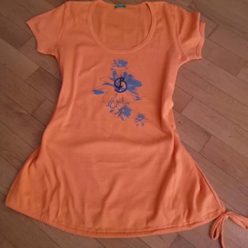 Benetton orange Y2K summer dress like new