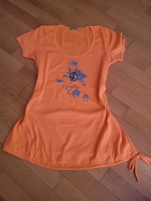 Benetton orange Y2K summer dress like new