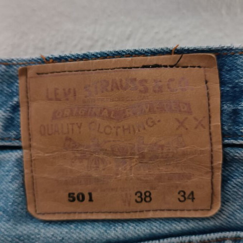 Levi's 501 vintage jeans, size W38 L34, blue