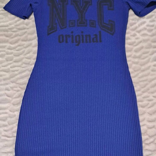 H&M Mini Stretch Dress Blue Like New, Size S