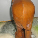 Handmade wooden elephant decoration