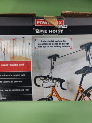Bike hoist powerfix new lifting mechanism for bicycles up to 20 kg