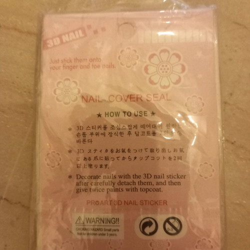 Nail stickers unused, pack of 11 sheets