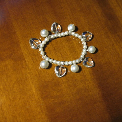 Oriental anklet for belly dance new, silver
