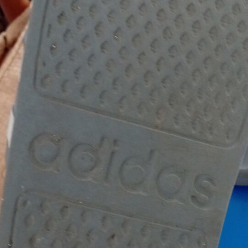 Adidas slides size 40.5 gray like new