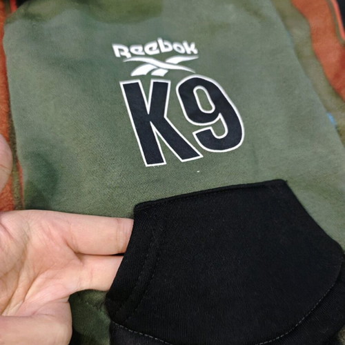 Reebok casual hoodie for dogs S green like new