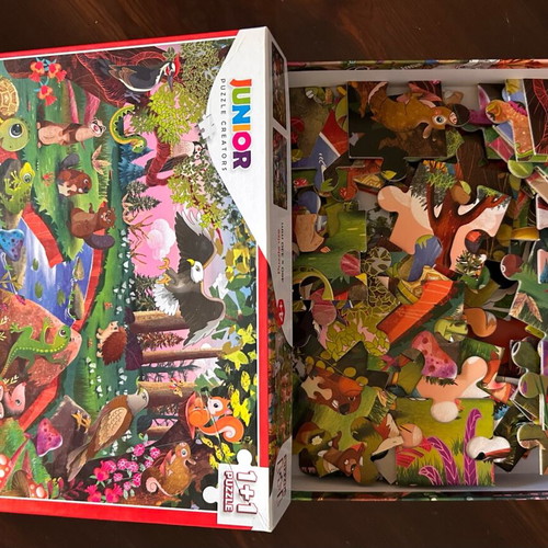 Double puzzle Zoakia en Drasi Adventure in the Forest like new