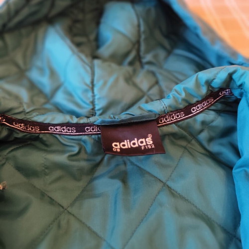 Adidas Vintage Hooded Quilted Jacket XL Green used