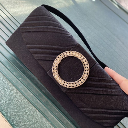 Women's shoulder bag new, black, detachable strap
