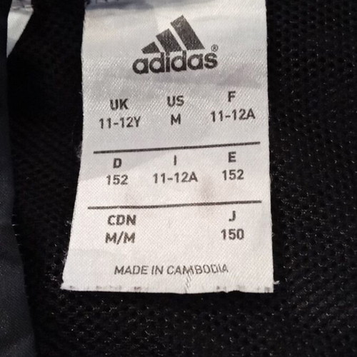 Adidas windbreaker used, authentic, size 152 cm