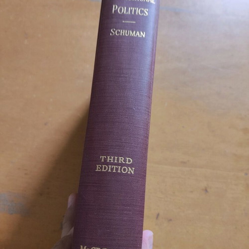 International Politics book third edition 1941 used hardcover
