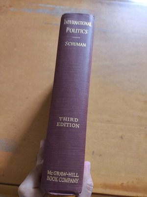 International Politics book third edition 1941 used hardcover