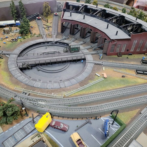 Prebuilt Marklin complete model train layout 1/87 HO like new
