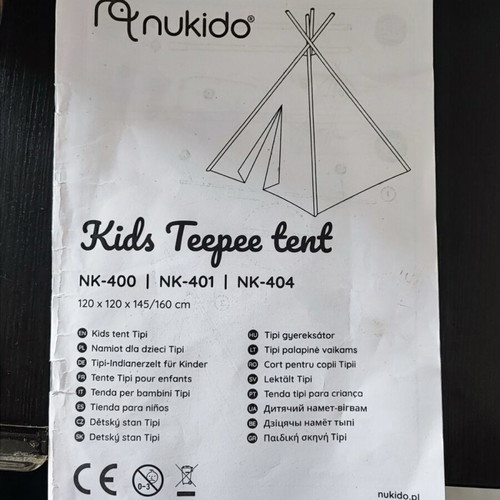 NUKIDO children's Indian tent gray used