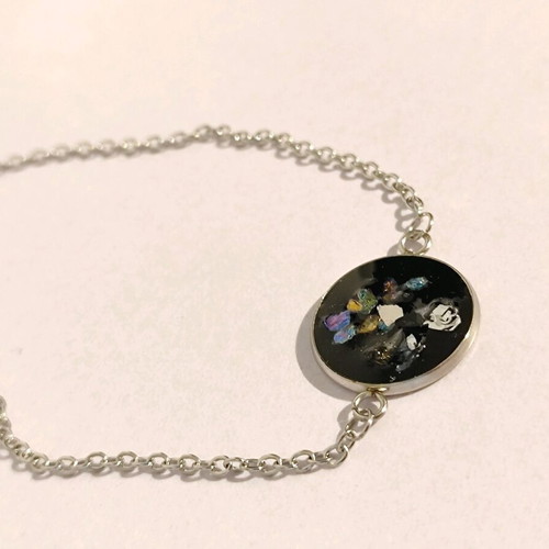 Fragments bracelet new with stainless steel chain and crystals