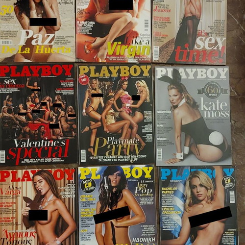 Playboy magazine collection like new, 75 issues plus Maxim, Nitro, Penthouse