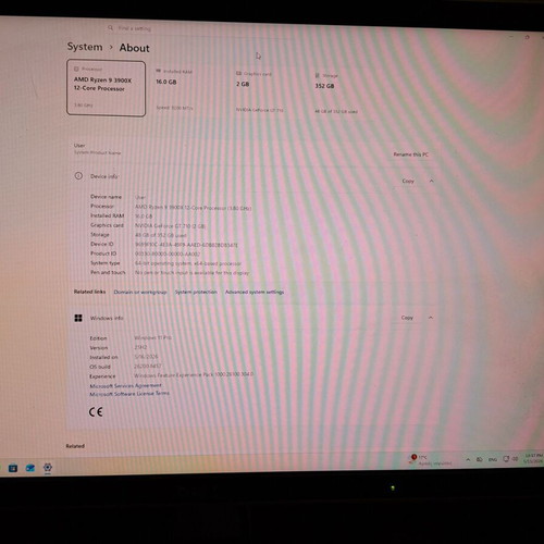 PC AMD Ryzen 9 3900X 16GB RAM SSD 128GB M.2 NVME + 250GB Seagate σαν καινούργιο