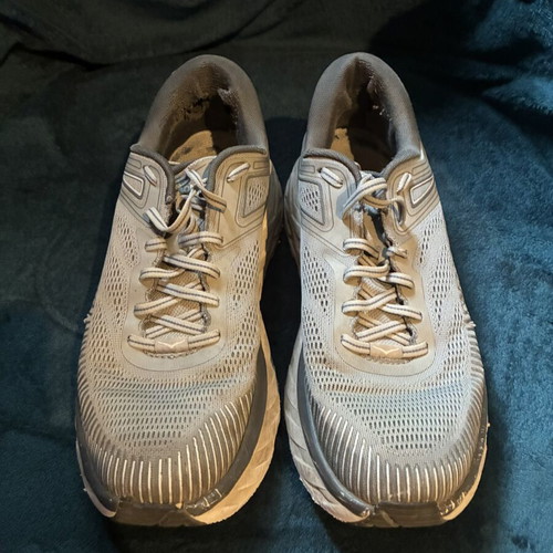 Hoka One One athletic shoes used, size 44, gray
