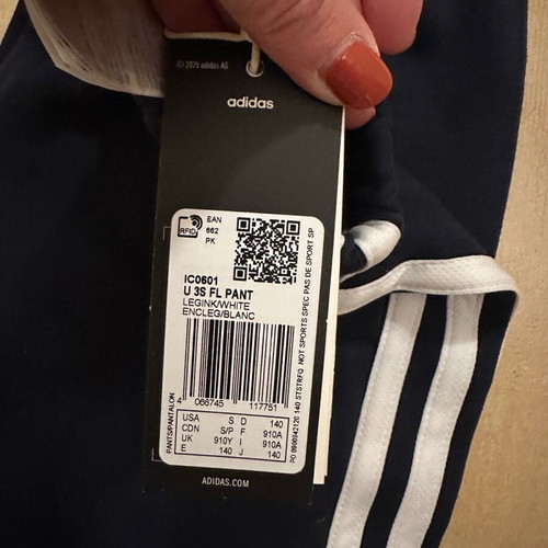 Essential fleece pants Adidas 140 cm new, blue