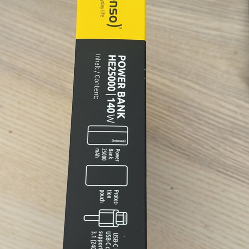Intenso HE25000 Powerbank new, 25000mAh, fast charging