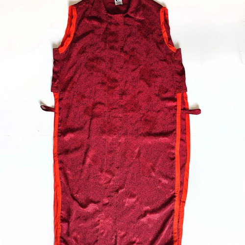 Kimono Remember Athens Mykonos unisex new, burgundy with orange trim