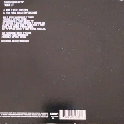 Peaches Ft. Iggy Pop Kick It 7" Single new, electronic