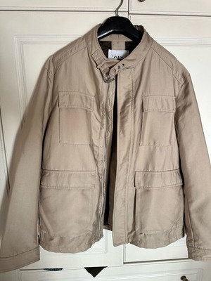 Zara military jacket men’s used, beige
