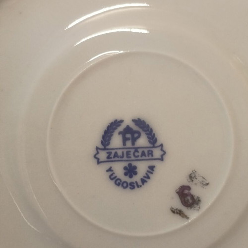 TP Zaječar Yugoslavia porcelain coffee set 15 pieces, new