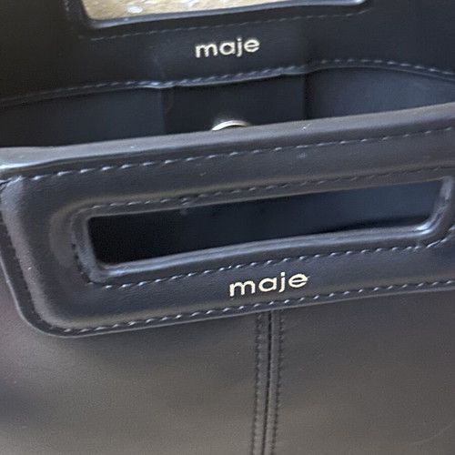 Maje medium black shoulder bag new