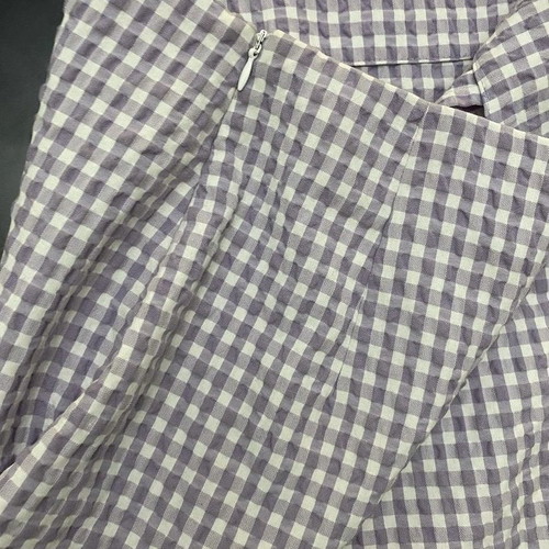 Checked skirt used, size Small