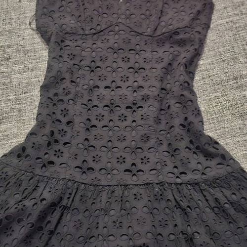 Next broderie anglais black dress UK 12/M