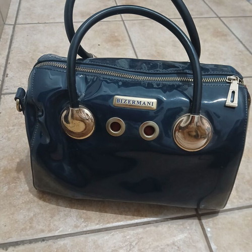 Bizermani dark blue women's handbag