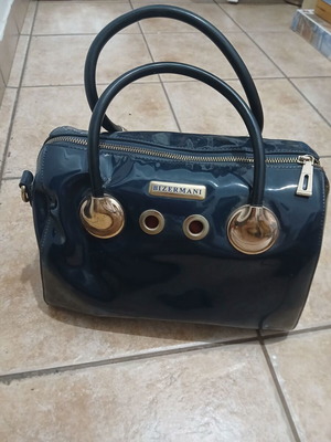 Bizermani dark blue women's handbag